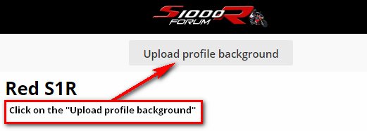 Upload Profile Background